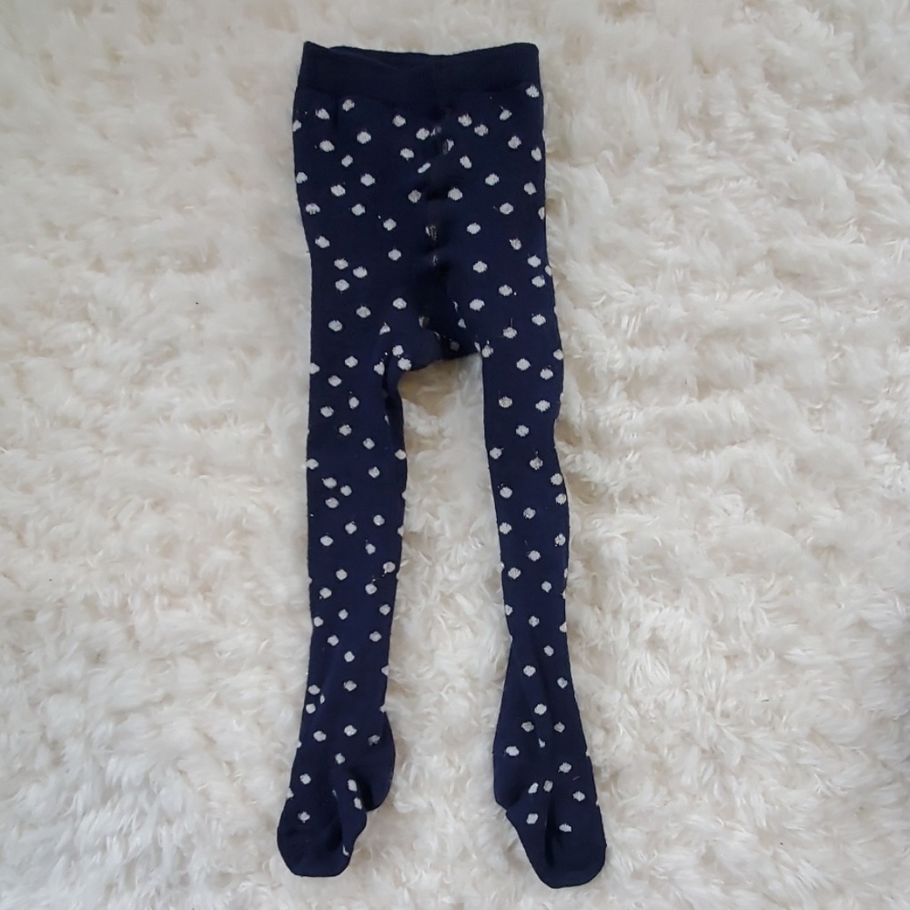 EUC Hanna Andersson Sparkle Holiday Dress & Tights - Picture 5 of 8